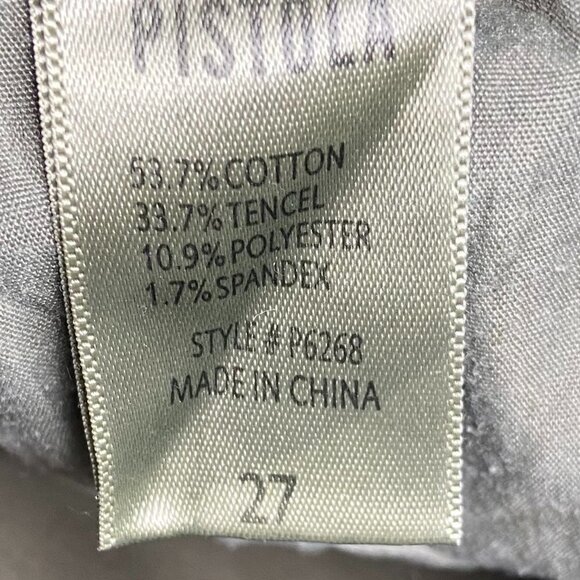 Pistola Green Audrey Moto Skinny Pants Size 27 - Picture 7 of 8